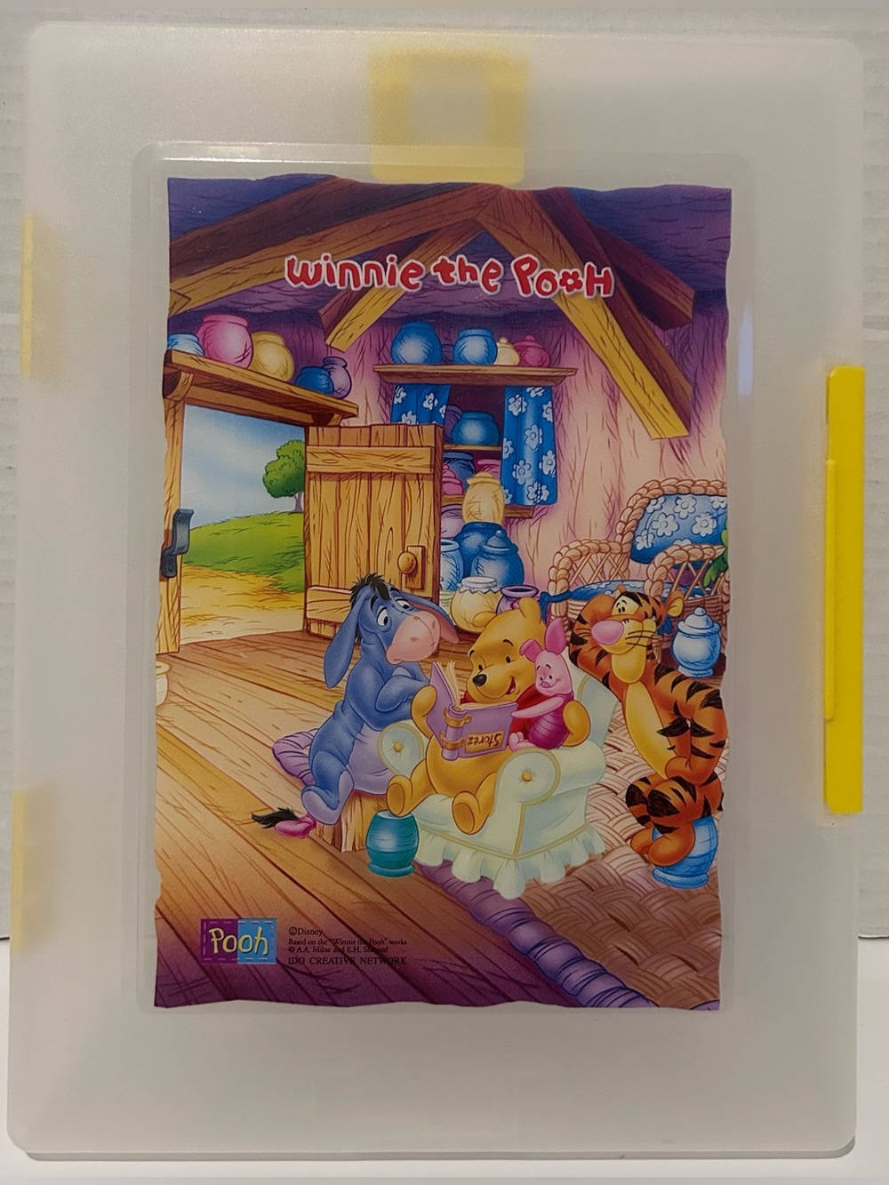 Disney Winnie the Pooh clear plastic storage case